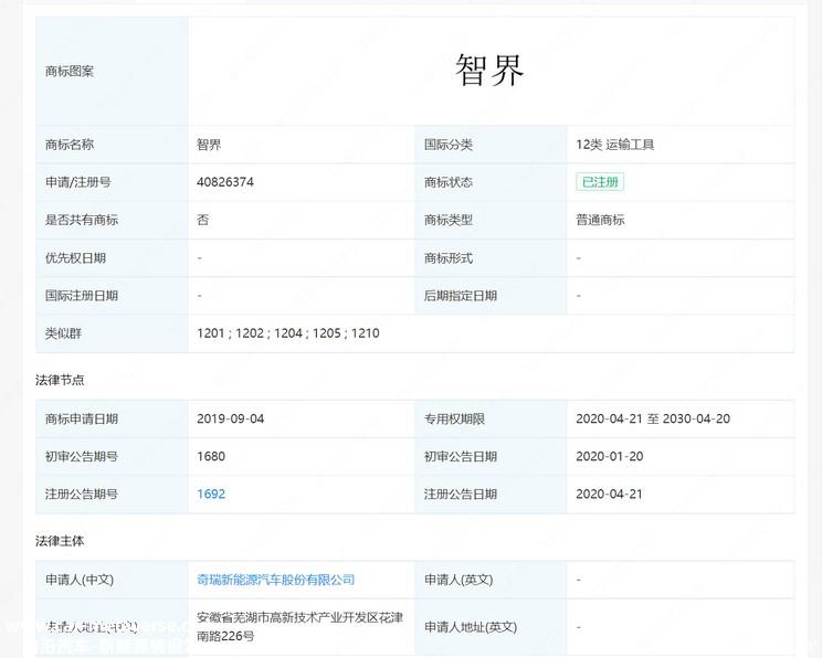或命名智界？华为奇瑞合作品牌消息曝光