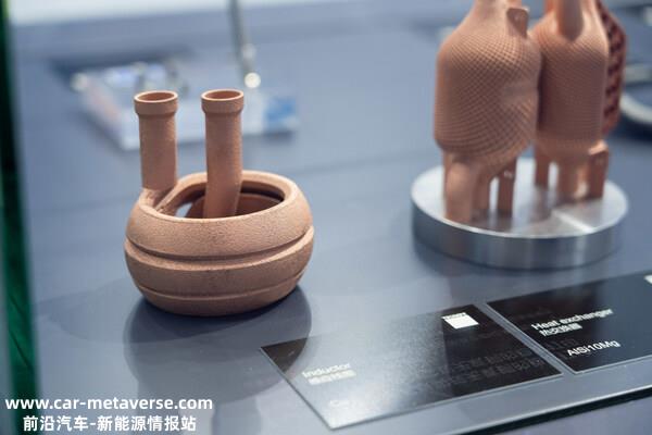 通快展出的纯铜3D打印电感线圈