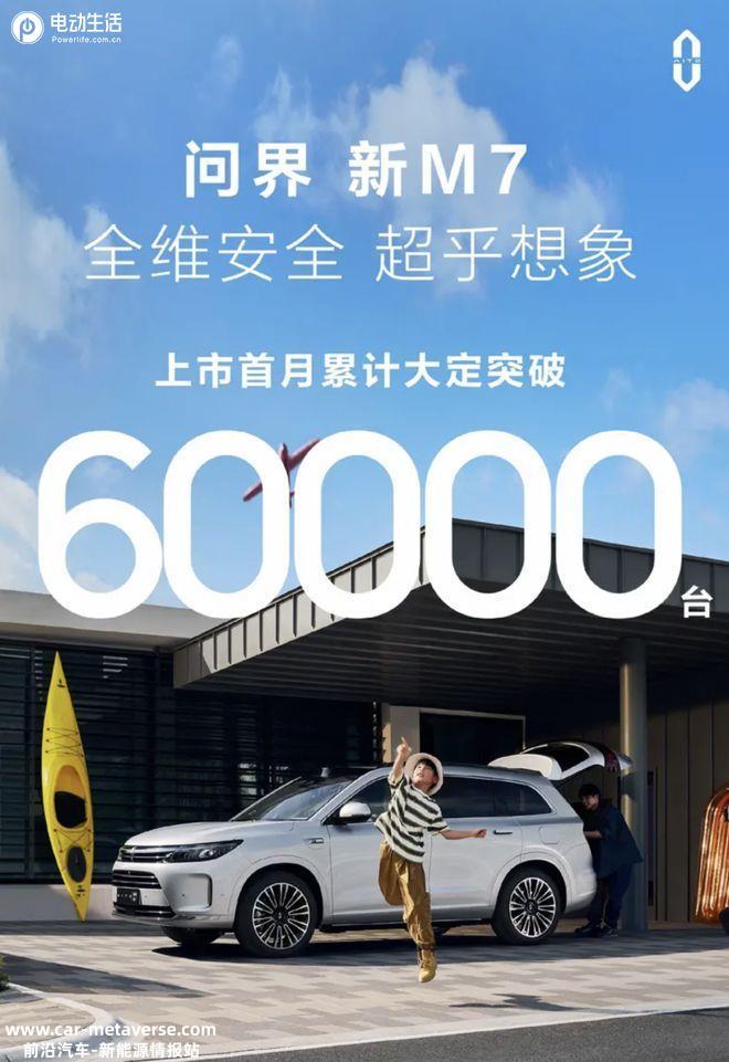 问界新M7 累计大定突破60000台