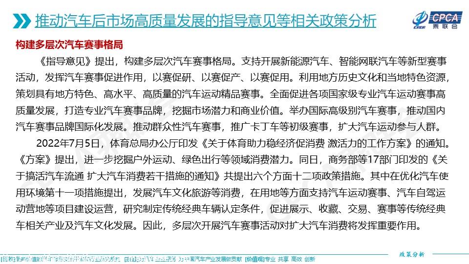 【政策综述】关于我国汽车后市场发展现状及其推动高质量发展的相关政策分析