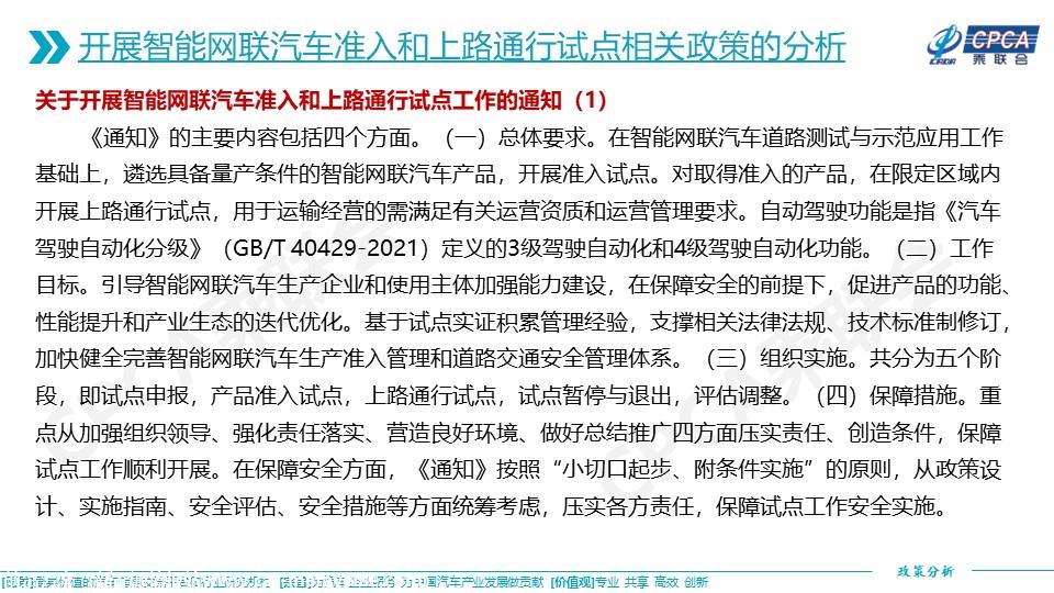 【政策综述】关于智能网联汽车发展现状及其开展准入和上路通行试点相关政策的分析