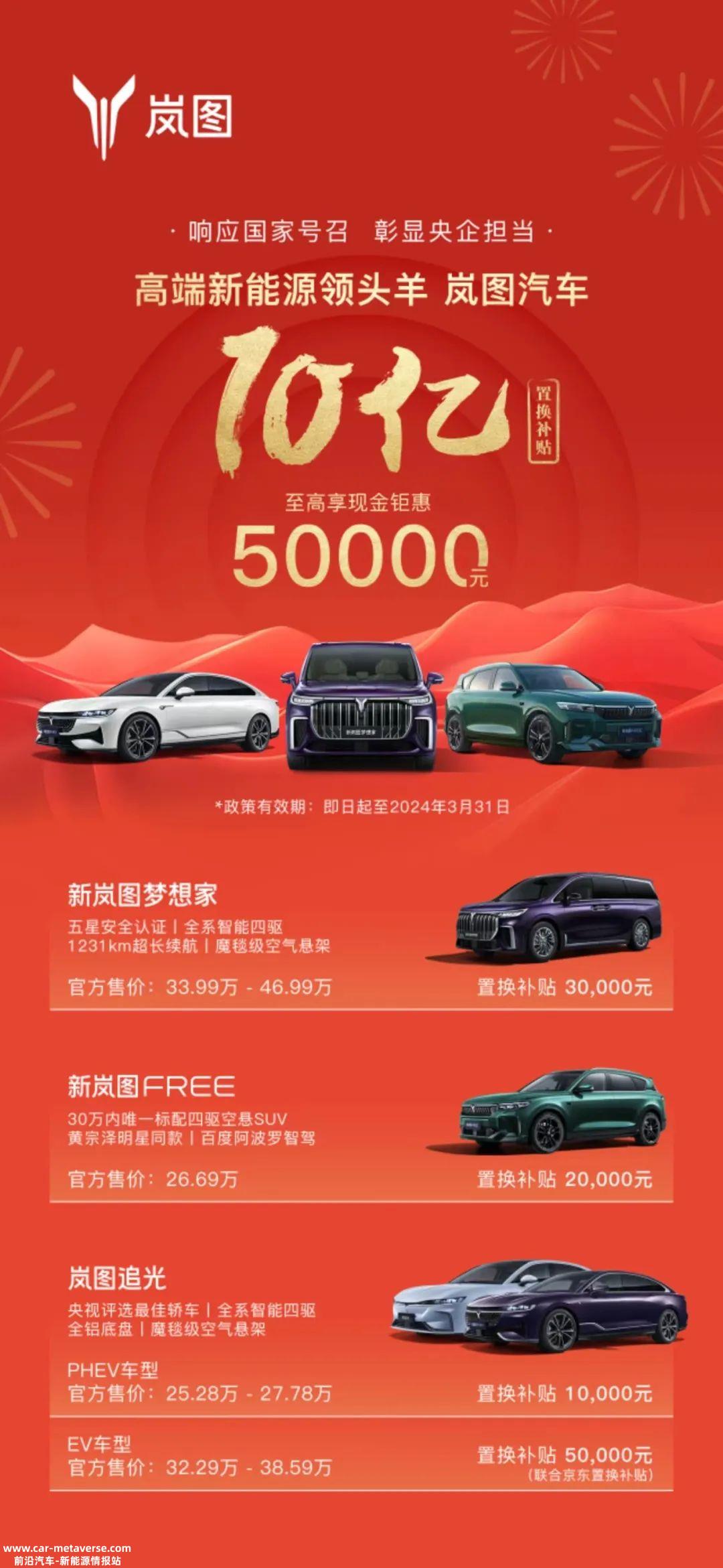 助力以旧换新，岚图彰显国家队担当