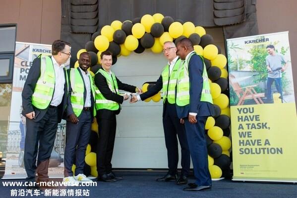 L-R: Axel Stolz, Regional President, Africa & India, Karcher; Richard Mumo, Managing Director Kenya & General Manager, East Africa, Karcher; Christian May, Deputy Chief Executive Officer & Chief Sales Officer, Karcher; Mr. Sebastian Groth, Ambassador of the Federal Republic of Germany to Kenya; and Joseph Nguyo, Senior Deputy Secretary, State Department for Investment Promotion during the official launch of Karcher’s local warehouse operations at Tatu City.